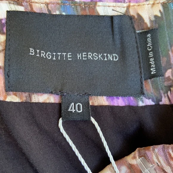 NWT Birgitte Herskind Alexis Ruched Floral Midi Skirt Women's Size 10 - Picture 8 of 12